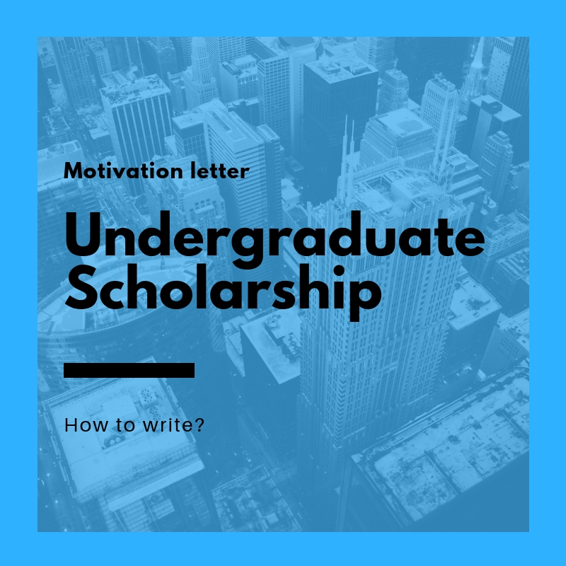 application letter for undergraduate scholarship